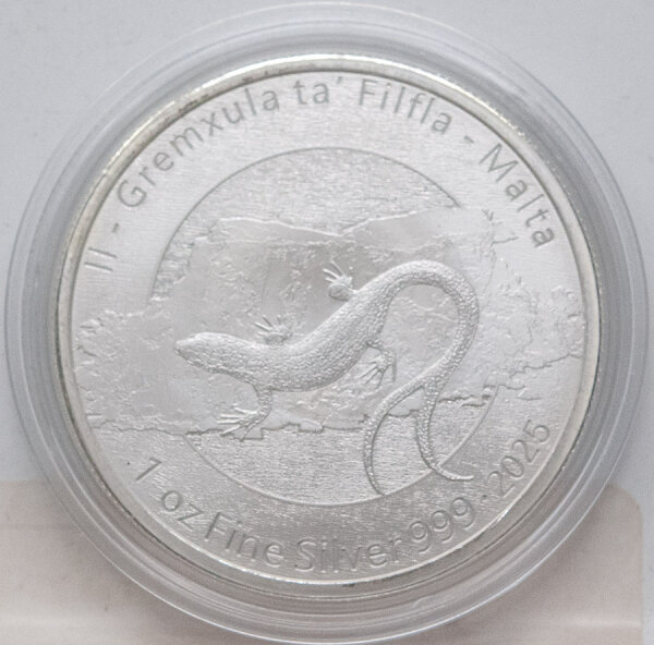 Malta 5 Euro 2025 - Eidechse - 1 oz Silber