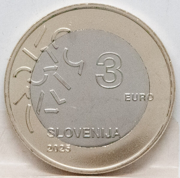 Slowenien 3 Euro 2025 - Kulturhauptstadt 2025 - Nova Goriza  unz*