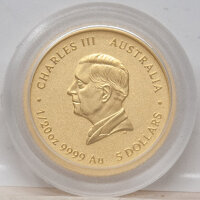 Australien 5 Dollar 2026 - Jahr des Pferdes - 1/20 Unze Gold