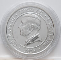 Tokelau 5 Dollar 2024 - Untamed Landscapes Series #3 -...