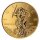 „Goldmünze Niue 2025 „Lady Justice“ 1/10 Unze .9999: Lady Justice mit Augenbinde, Waage und Schwert, Inschrift JUSTICE und FIDES ET JUSTITIA, Jahreszahl 2025; Rückseite Niue Wappen, goldfarben.“