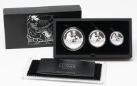 Set mit drei Silbermünzen: 2 oz, 1 oz und ½...