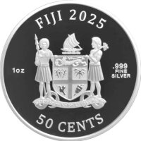 Fiji 50 Cents 2025 - Cats #4 - 1 oz. Silber