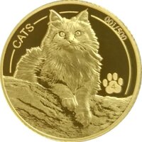 Fiji Cats 2025 Goldmünze 1/10 oz, Prooflike,...
