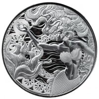 Silbermünze Samoa 2025 Mermaid & Pearl 1 Unze BU...