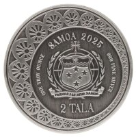 Samoa Pacific Mermaid & Pearl - 2 Tala 2025 - antique finish