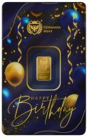Goldbarren Germania Mint 1 g „Happy Birthday“...