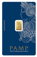 Goldbarren PAMP 1 g Au 999,9 im Blister / Safepack mit...
