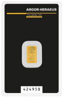 Heraeus / Argor-Heraeus 1 g Goldbarren Au 999,9