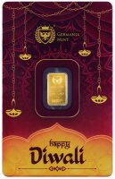 Goldbarren Germania Mint 1 g „Diwali“ in...