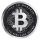 Silbermünze Niue 2025 Bitcoin, 1 Unze, BU Qualität, in transparentem Schutzgehäuse – Motiv: Bitcoin-Logo auf Rückseite, Wappen Niue auf Vorderseite.