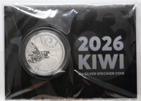 Silbermünze Neuseeland 2026 Kiwi, 1 Unze,...