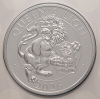 Vorderseite mit Porträt von König Charles III, Umschrift und Nennwert £5