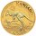 Rückseite der Münze mit zwei Kängurus springend über Wasser, Inschrift 2026 1/4 OZ 9999 GOLD, Privy-Mark 40