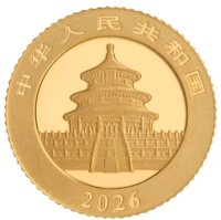 China 100 yuan 2026 - Panda - Gold 8 g.