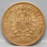 Preußen – 10 Mark Gold 1873 C (Wilhelm I)
