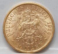 Preußen – 20 Mark Gold 1914 A (Wilhelm II.)