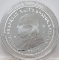 Frankreich 20 Euro 2025 - Benjamin Franklin - PP - 1 oz Silber